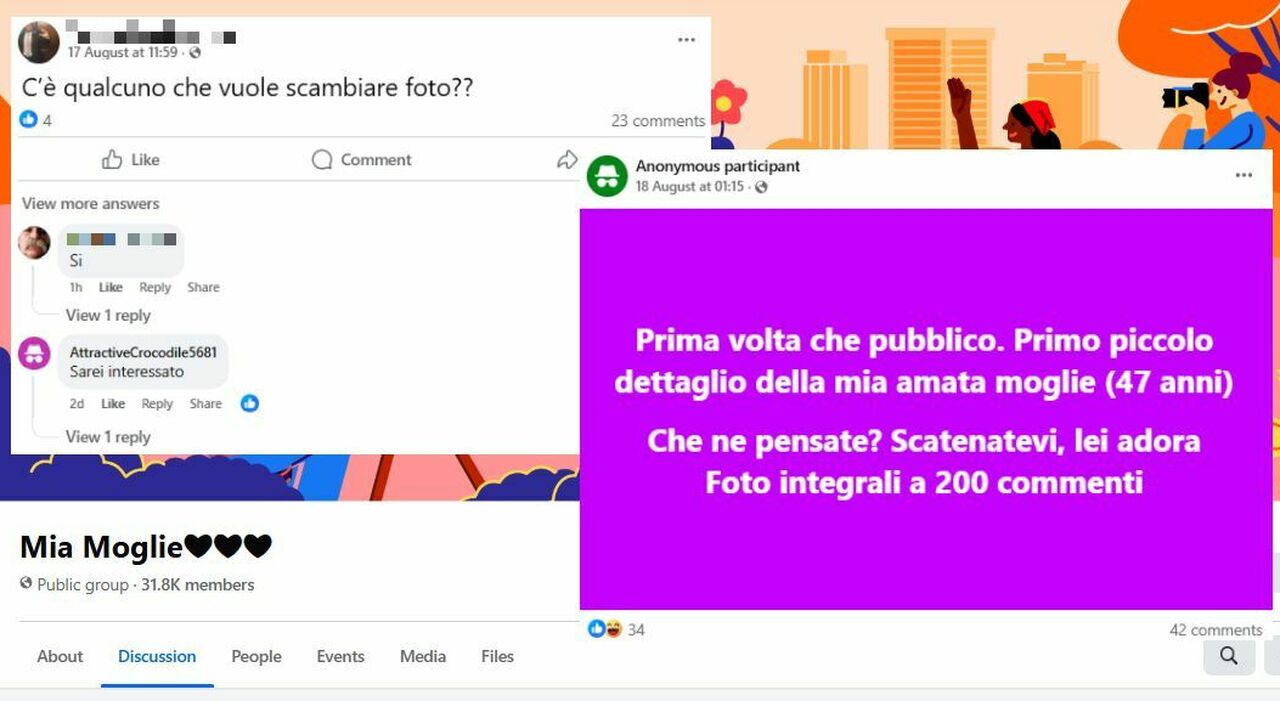 questa 232 mia moglie cosa le fareste l orrore del gruppo fb da 30mila iscritti con le foto intime scattate di nascosto alle partner