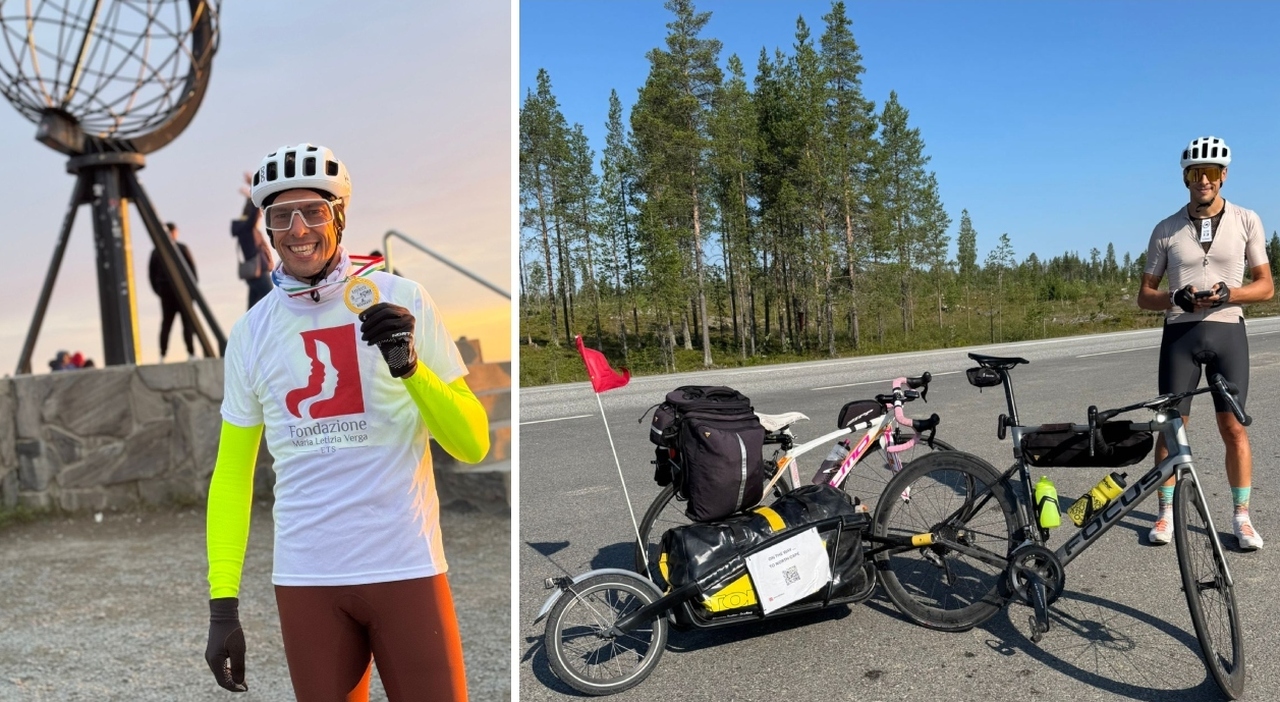 «In bici da Gavirate a Capo Nord in sei settimane, per una buona causa: in Svezia tre giorni di pioggia, a pranzo gelato o salmone. All