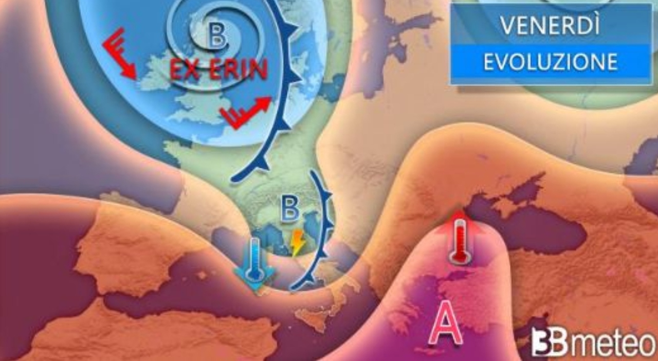 Meteo, ex uragano Erin e fiammata africana: agosto finisce tra caldo rovente, nubifragi e grandine. Le previsioni della settimana Meteo, ex uragano Erin e fiammata africana: agosto finisce tra caldo rovente, nubifragi e grandine. Le previsioni della settimana