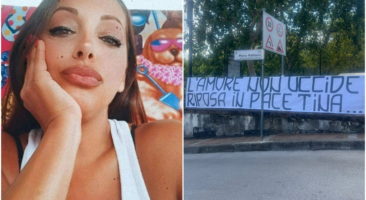 La morte di Tina Sgarbini, lo striscione: «L La morte di Tina Sgarbini, lo striscione: «L