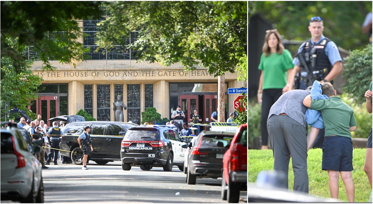 Sparatoria a Minneapolis, uomo apre il fuoco dalla finestra dentro una chiesa cattolica: morti due bambini, 14 sono ricoverati. Il killer si è suicidato Sparatoria a Minneapolis, uomo apre il fuoco dalla finestra dentro una chiesa cattolica: morti due bambini, 14 sono ricoverati. Il killer si è suicidato