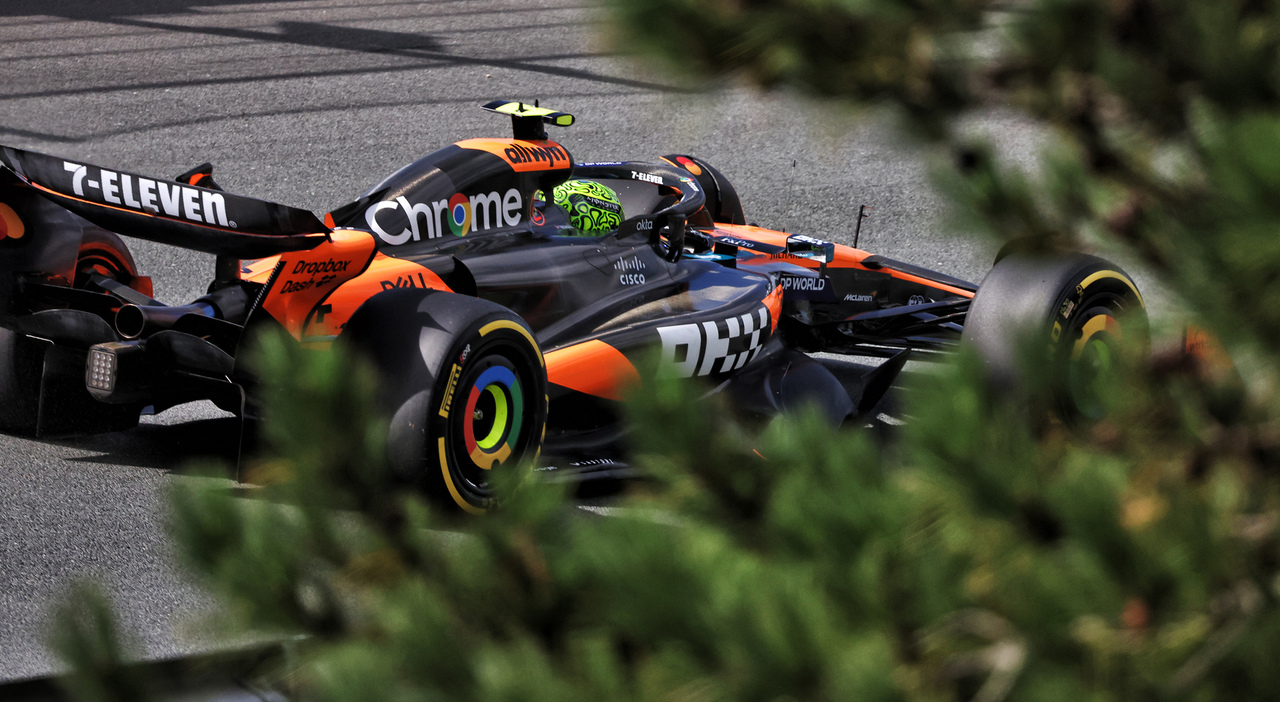 La McLaren di Norris a Zandvoort