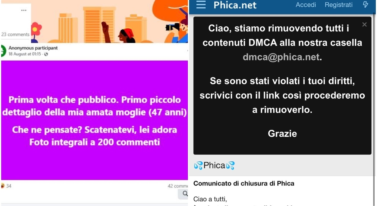 «Phica.eu? È come la chat del calcetto, ma con più gente. Farei una strage se dicessero alla mia compagna quello che scrivo nei commenti» «Phica.eu? È come la chat del calcetto, ma con più gente. Farei una strage se dicessero alla mia compagna quello che scrivo nei commenti»
