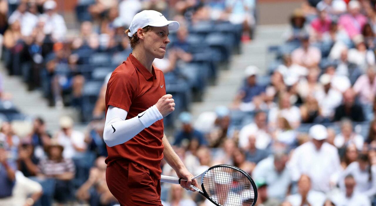Sinner batte Shapovalov 5 7, 6 4, 6 3, 6 3 Jannik vola agli ottavi agli Us Open Sinner batte Shapovalov 5 7, 6 4, 6 3, 6 3 Jannik vola agli ottavi agli Us Open