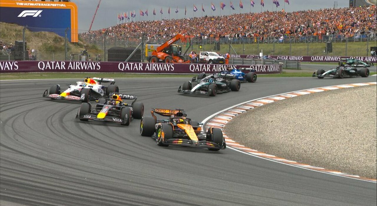 piastri vince il gp di olanda battendo verstappen e un grande hadjar norris fermato dal motore e le due ferrari da incidenti