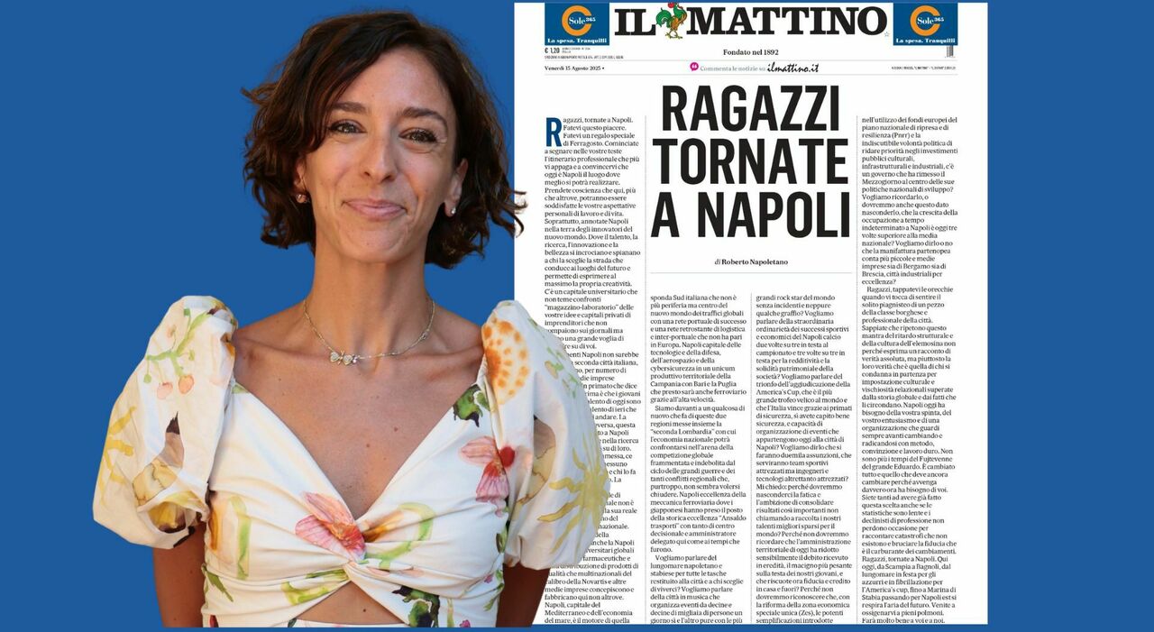 Ragazzi tornate a Napoli: «Da Pisa fino ad Harvard ma in digital humanities siete all?avanguardia» Ragazzi tornate a Napoli: «Da Pisa fino ad Harvard ma in digital humanities siete all?avanguardia»