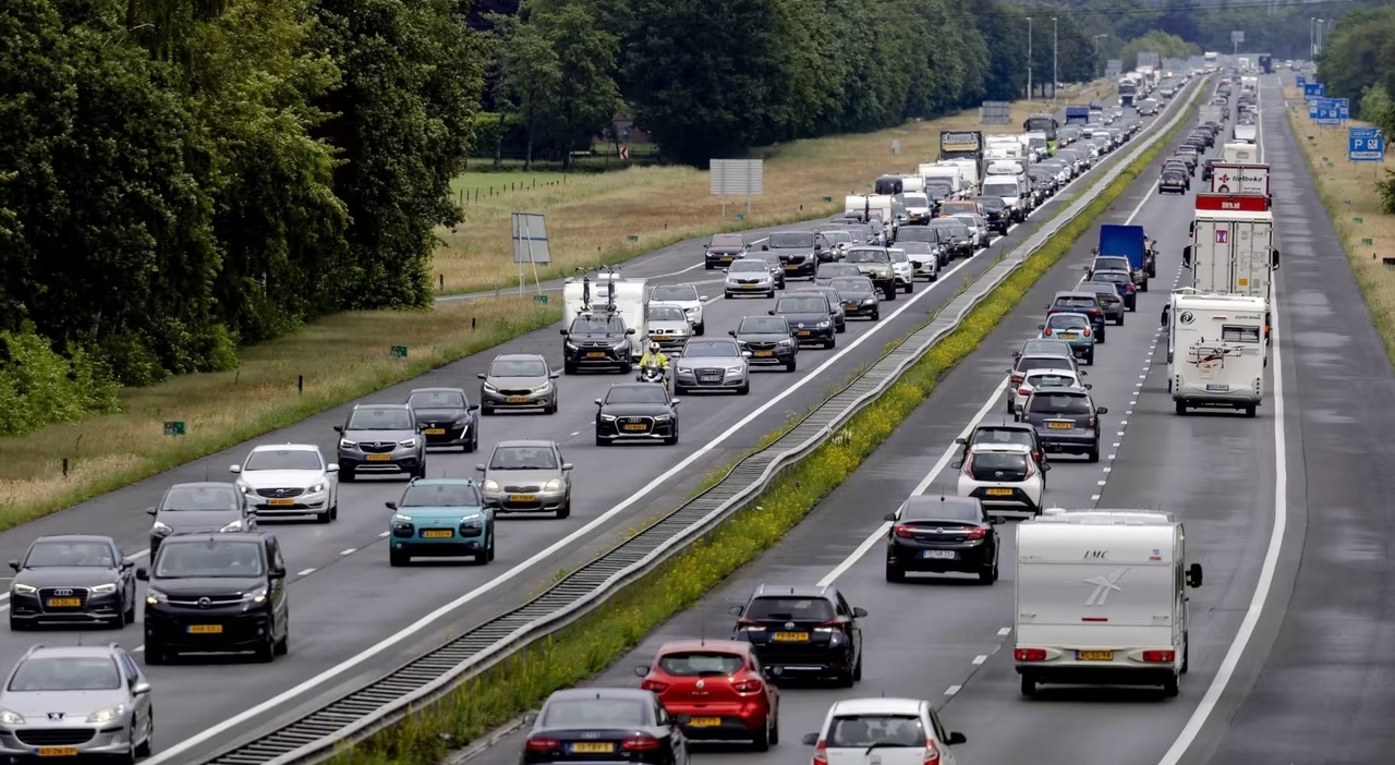 Traffico su un'autostrada tedesca