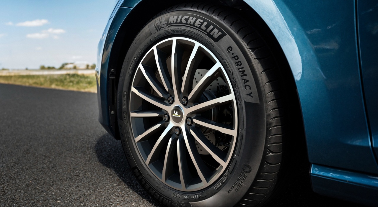 Un pneumatico Michelin e-Primacy