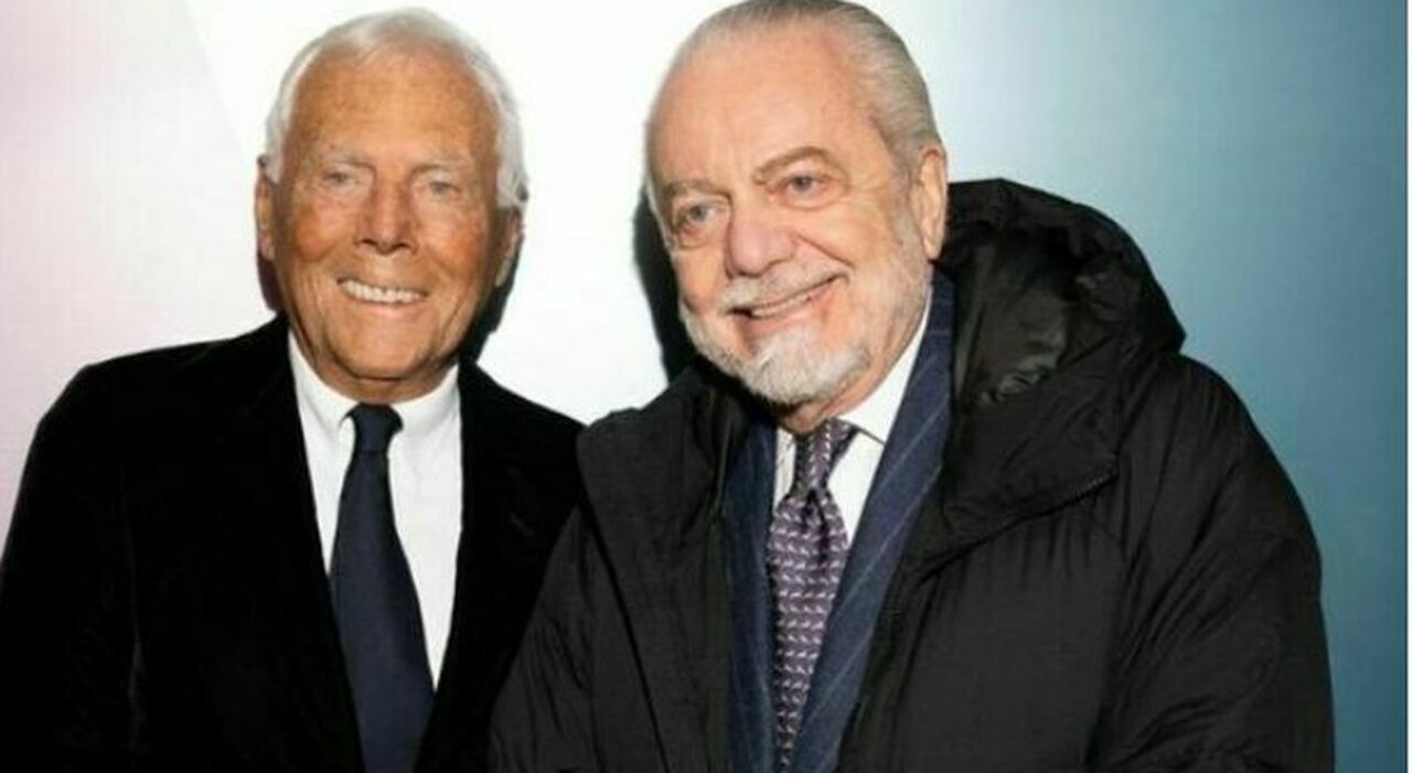 morto giorgio armani ea7 dal 2021 sponsor tecnico del napoli e quell amicizia con de laurentiis