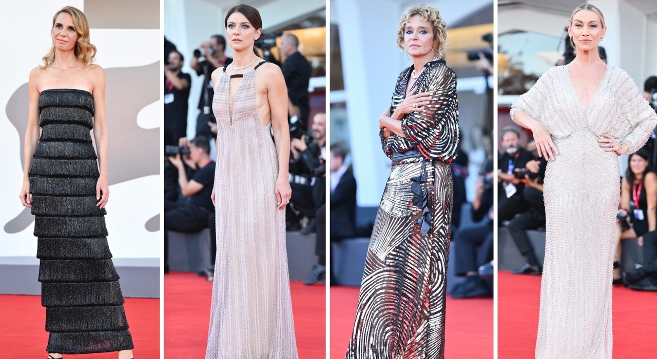 Venezia, pagelle look: Valeria Golino pacco regalo (5,5), Emanuela Fanelli ricorda re Giorgio Armani (9), Can Yaman e Sara Bluma inseparabili (7) Venezia, pagelle look: Valeria Golino pacco regalo (5,5), Emanuela Fanelli ricorda re Giorgio Armani (9), Can Yaman e Sara Bluma inseparabili (7)