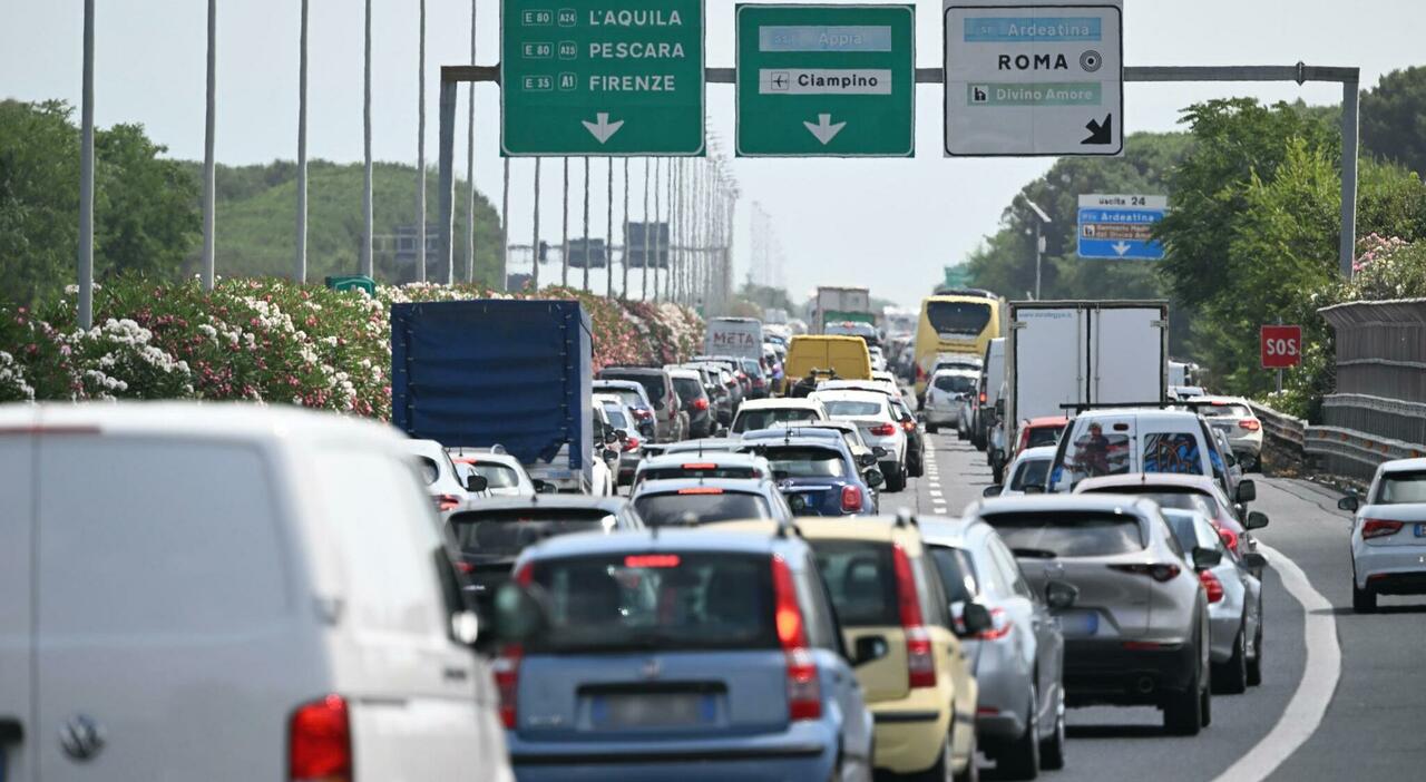 Traffico sulle strade nel weekend