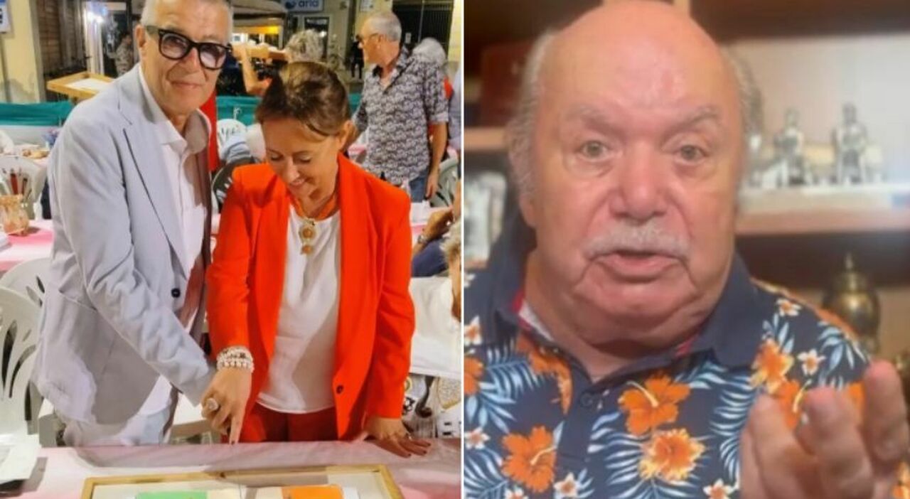 Lino Banfi: «Io, di Andria, mi finsi di Adria per lavoro». Il gemellaggio tra i due Comuni e la festa in piazza con 200 burrate a tavola