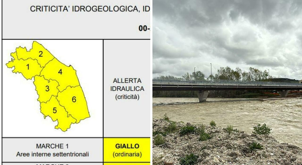 temporali e allarme per i fiumi 24 ore di allerta meteo sulle marche ecco le previsioni