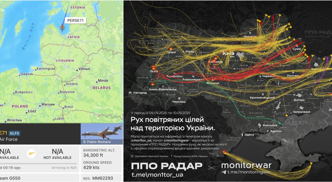 droni russi sulla polonia l aereo spia italiano decollato dall estonia e gli f 35 olandesi la risposta della nato