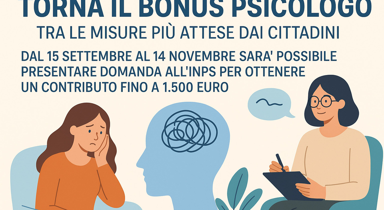 bonus psicologo 2025 come richiederlo chi ne ha diritto e come funziona la graduatoria domande dal 15 settembre