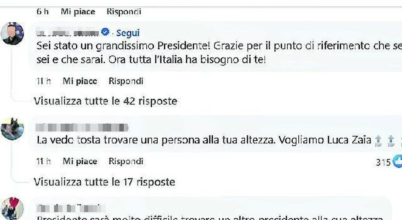 luca zaia gli orfani in lacrime sui social presidente non abbandonarci matteo salvini non credo andr224 in pensione spero faccia il capolista