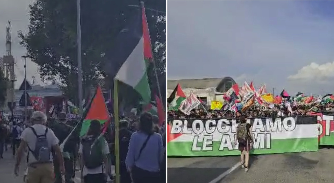 propal bloccano il porto di marghera da qui partono le armi per israele siamo pi249 di 20mila ma non 232 finita