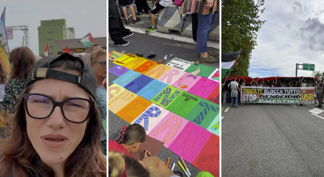 ProPal, sassi contro la polizia a Trieste. Tra i 7mila manifestanti anche Elisa: «Un dovere essere qui, non si può accettare un genocidio»