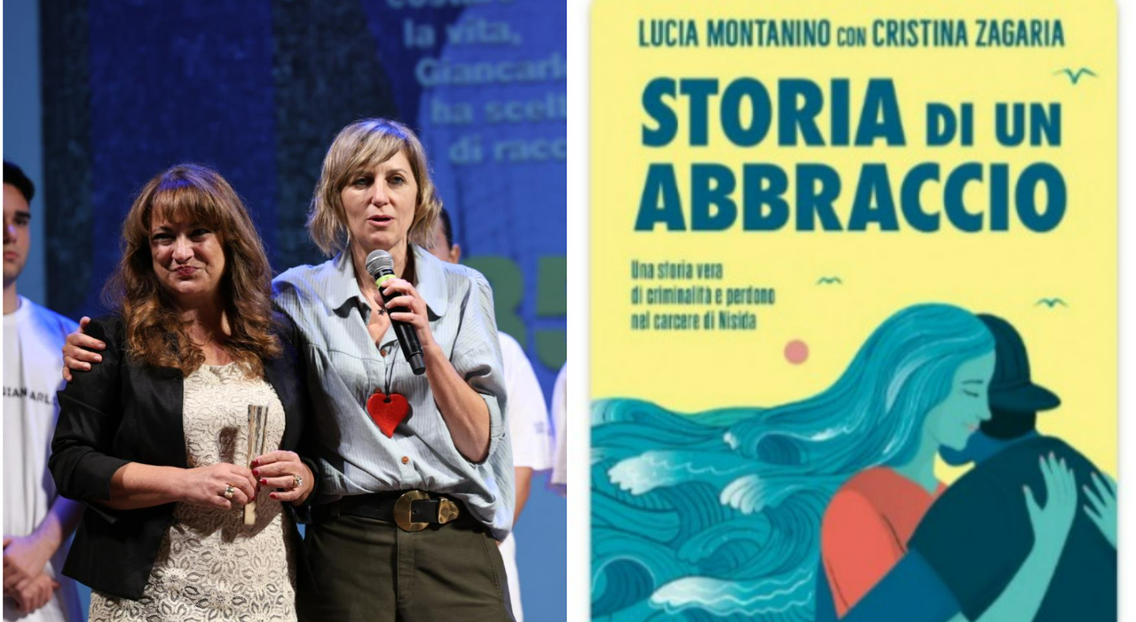 premio giancarlo siani vince la storia di un abbraccio di lucia montanino con cristina zagaria