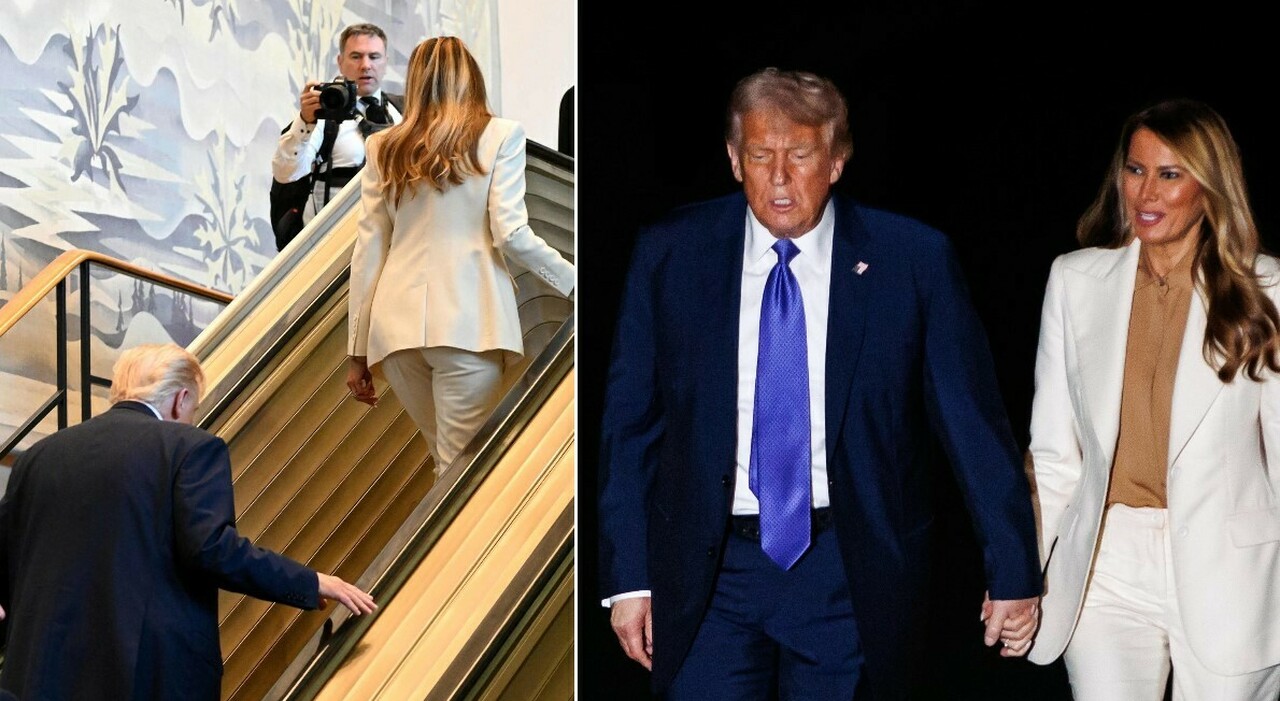Donald e Melania Trump bloccati sulla scala mobile: «Un complotto, volevano umiliarlo. Licenziare il responsabile». La spiegazione dell