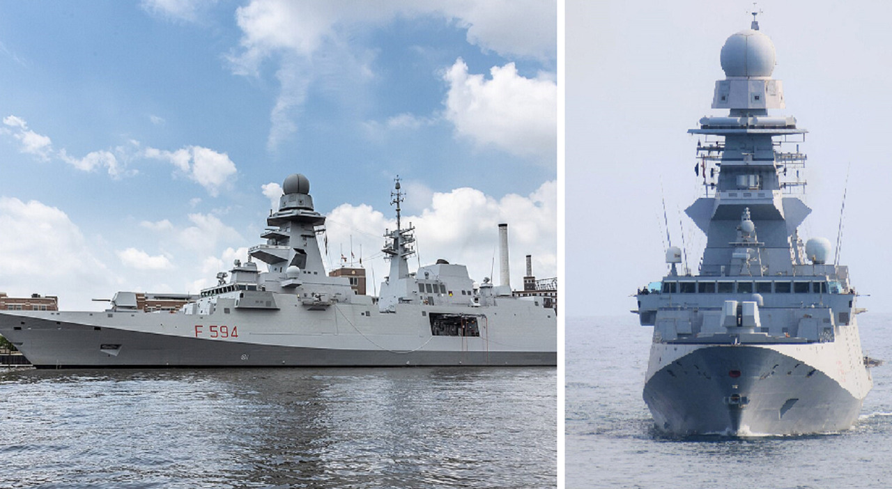 fregata alpino nave cacciadroni anche subacquei di ultima generazione affianca la fasan per proteggere la flotilla