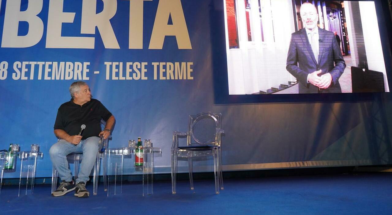 Antonio Tajani a Telese: «Fieri di stare nel Ppe difendiamo l?Europa e vogliamo riformarla»