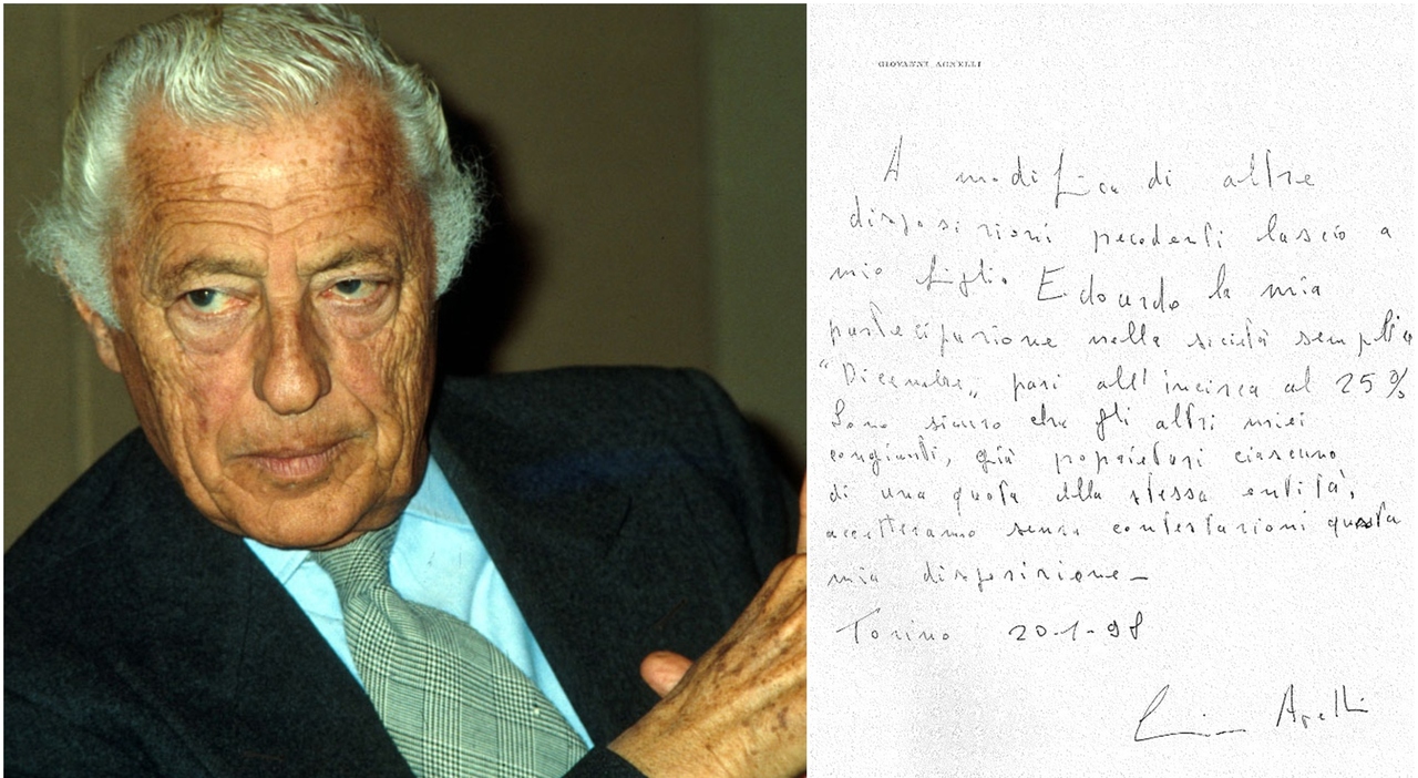 Gianni Agnelli, il testamento segreto che può cambiare l