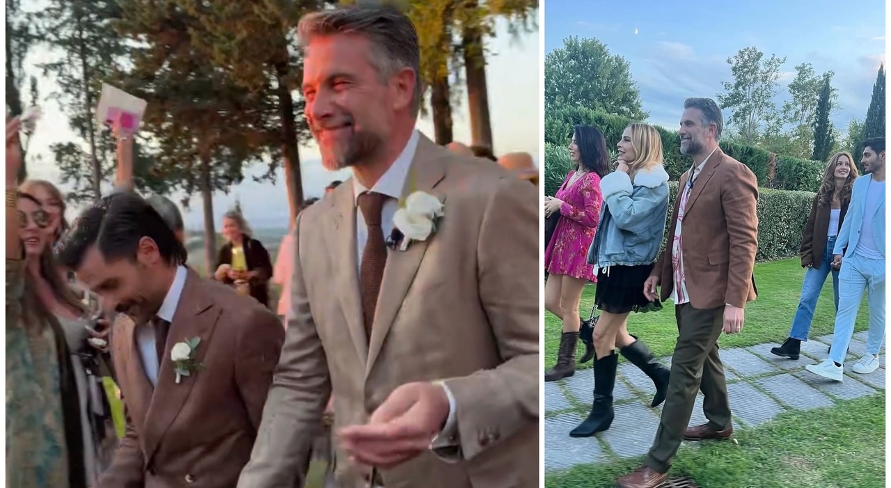 Luca Calvani e Alessandro Franchini sposi, le foto del matrimonio: la location in Toscana, gli invitati dal Grande Fratello e l