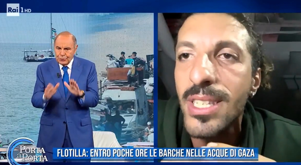 Flotilla, Bruno Vespa perde la pazienza e attacca il portavoce: «Dei palestinesi non ve ne fotte niente»