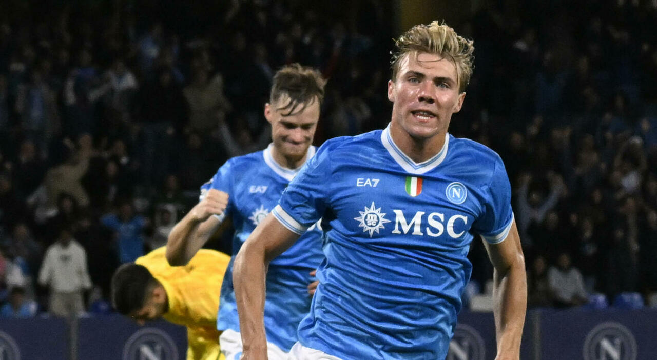 Napoli Sporting 2 1, Kevin e Rasmus: la coppia Champions