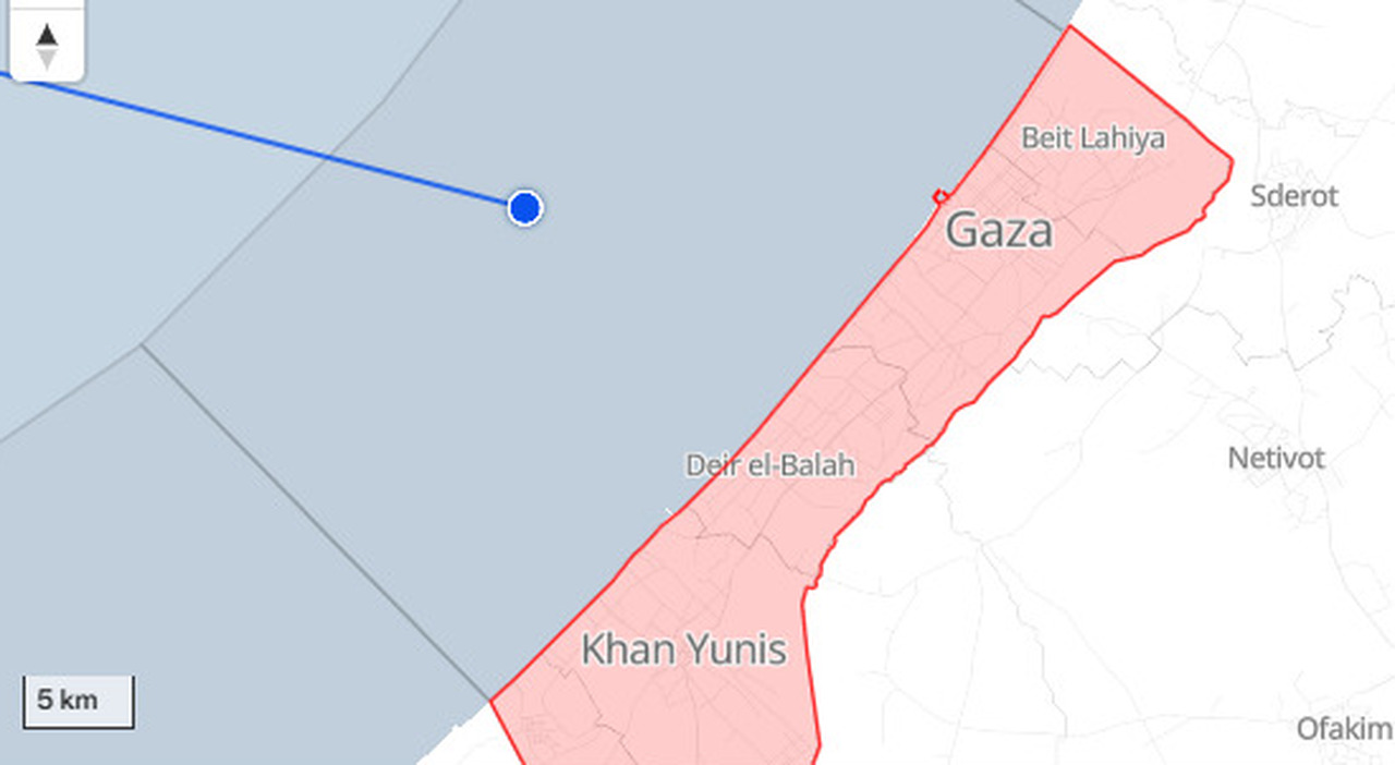 Flotilla, live tracker: la nave Mikeno risulta ferma a zero nodi nelle acque di Gaza. Persi i contatti con 4 barche greche
