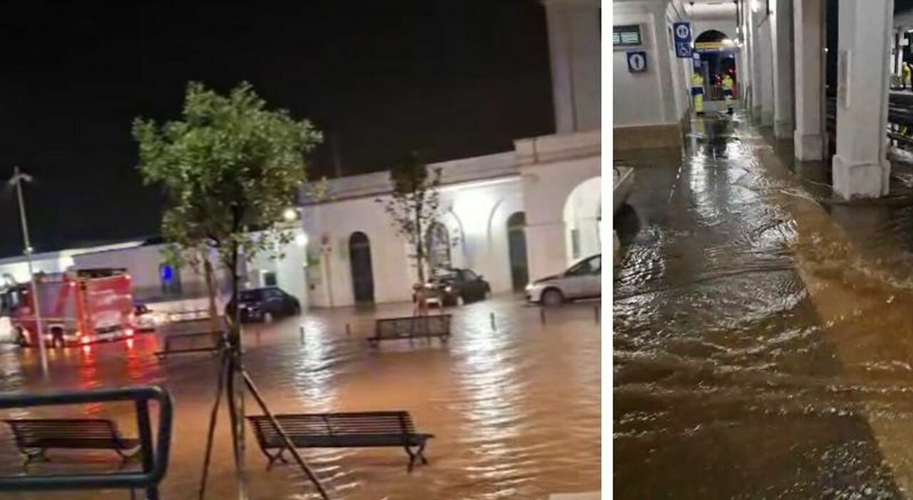 Nubifragio a Ostuni, si cerca un disperso. Binari allagati: fermi i treni Frecciarossa Roma Lecce