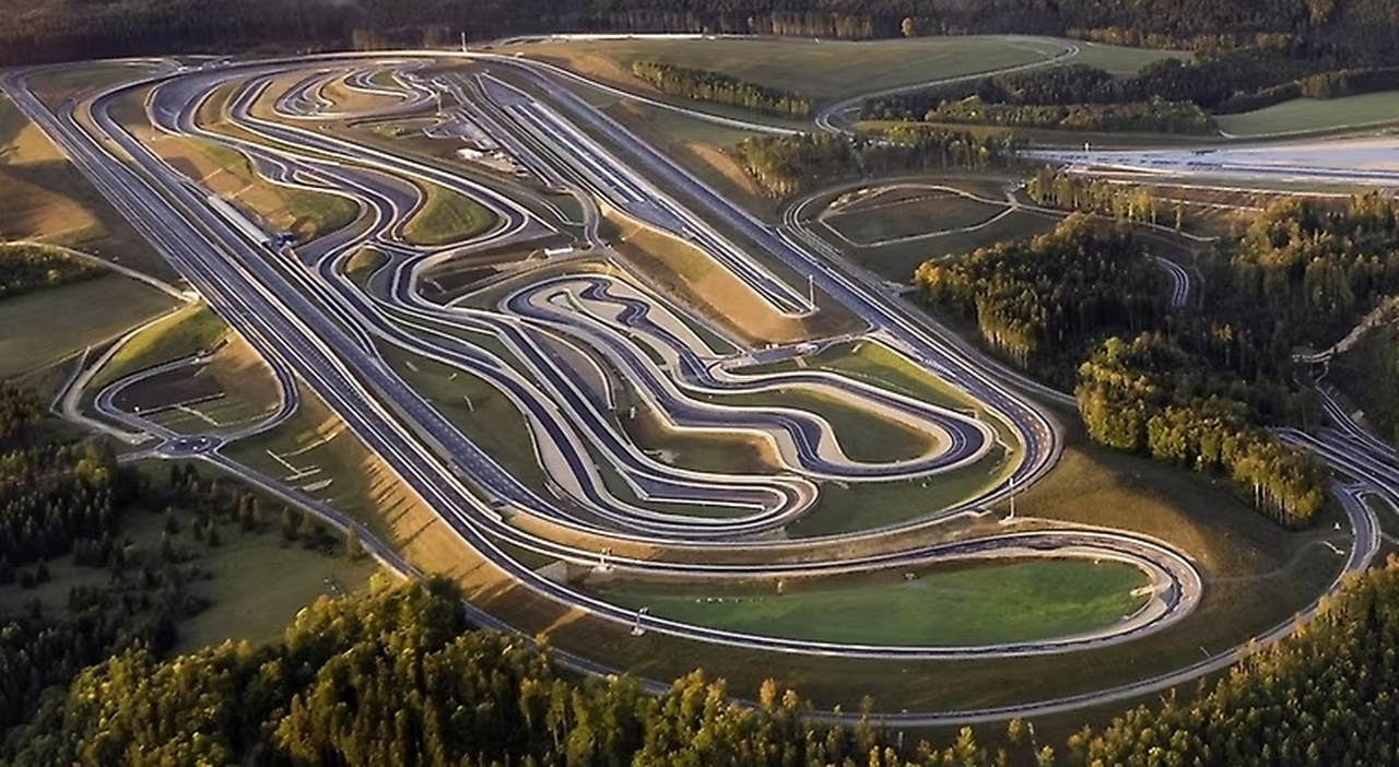 Una panoramica della pista prove di Immendinger