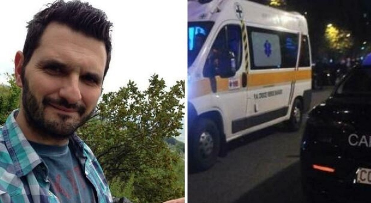 travolge un auto con a bordo una famiglia muore il padre emidio croci grave il figlio e ferita la moglie l investitore fugge a piedi caccia all uomo