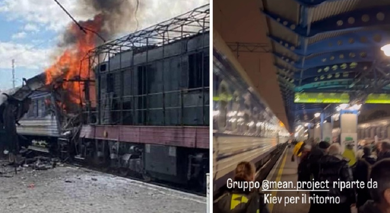 Treno con 110 attivisti italiani sfiorato dai raid russi su Leopoli: chi sono i volontari e perché erano in Ucraina
