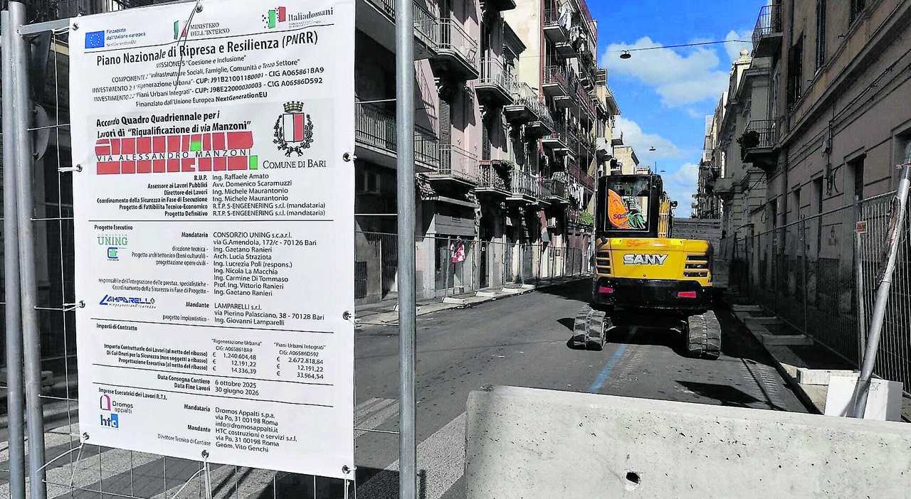 Via Manzoni, via ai cantieri per la riqualificazione ma manca il piano parcheggi. Come sarà
