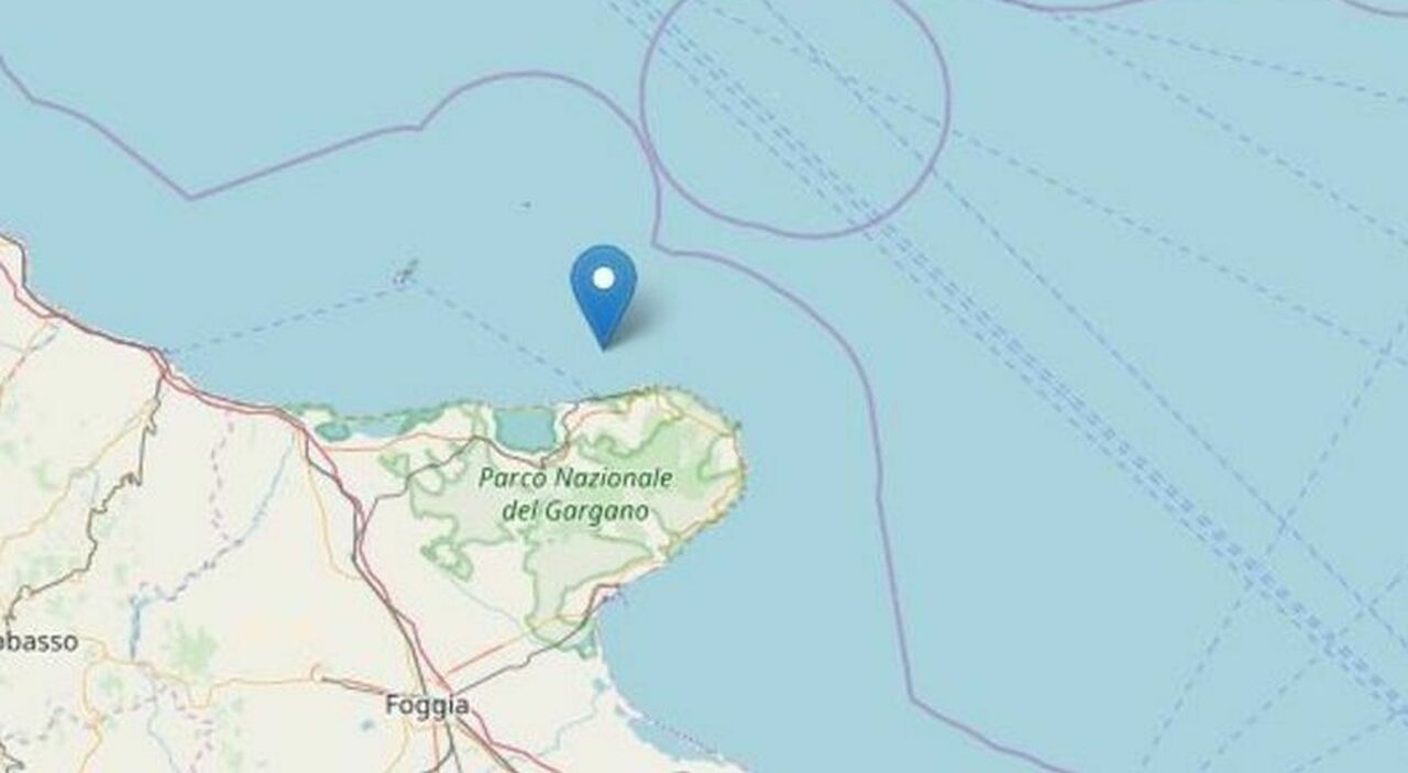 terremoto di magnitudo 36 in puglia trema il gargano non ci sono danni