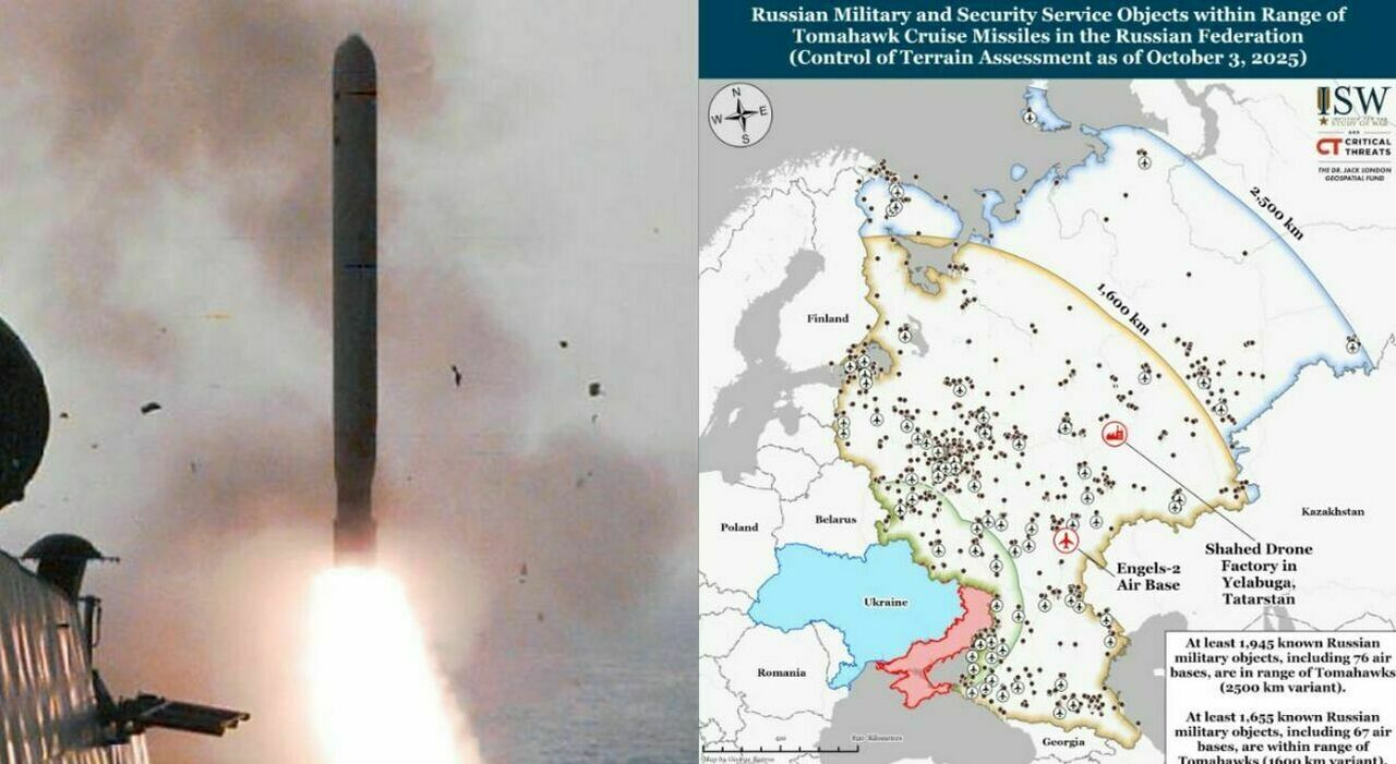 Missili Tomahawk, come cambierebbero la guerra: i 1900 obiettivi militari russi che Kiev potrebbe colpire