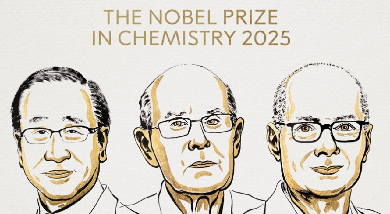 Nobel per la chimica a Susumu Kanegawa, Richard Robson e Omar Yaghi