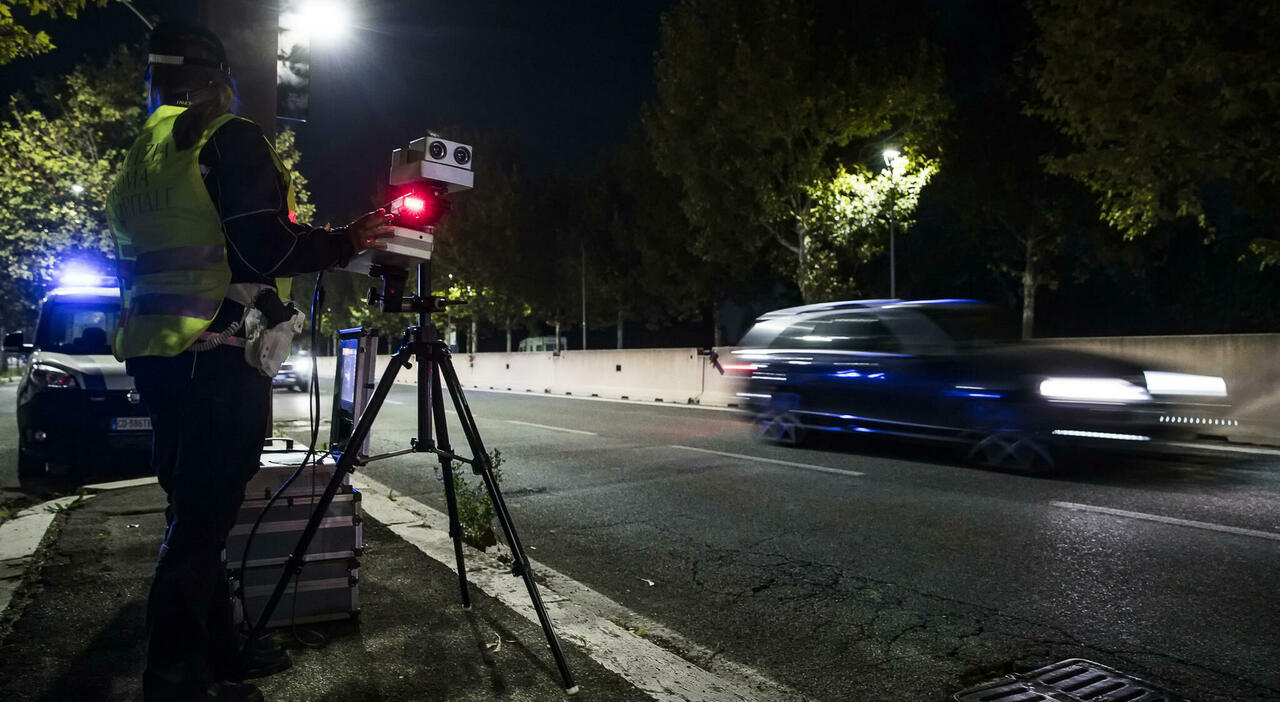 Un autovelox in azione