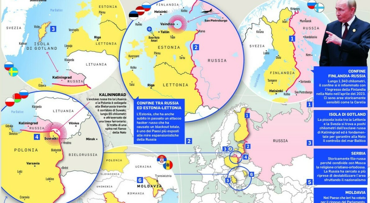 russia il piano di evacuazione di estonia lettonia e lituania in caso di attacco ai paesi baltici l accerchiamento del corridoio di suwalki