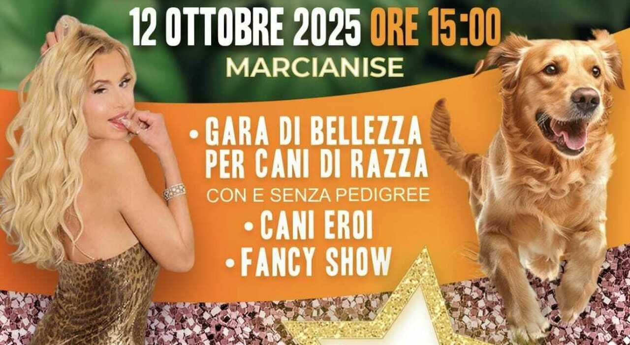 Zoomiguana a Marcianise, Valeria Marini superospite dello Show Dog