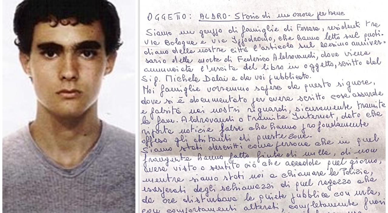 federico aldrovandi i residenti di via ippodromo scrivono una lettera era un disadattato quel giorno ci ha esasperati