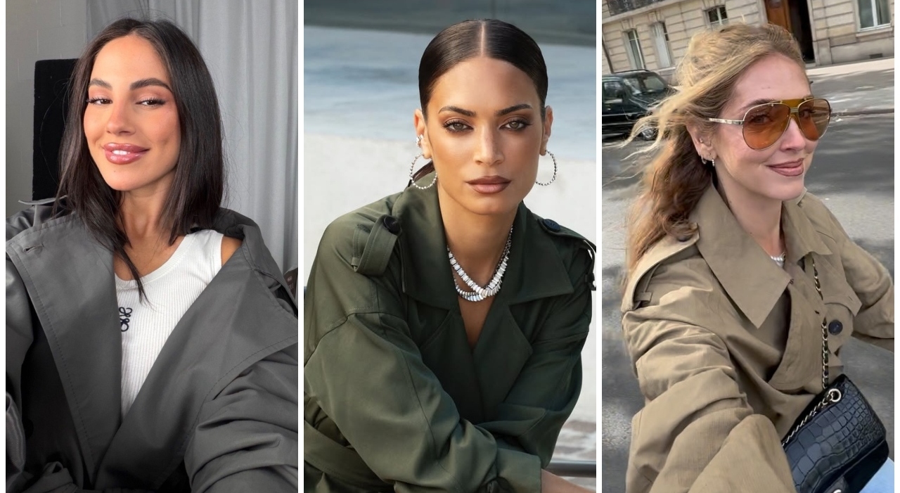 tendenze autunno 2025 il trench conquista le celebs da giulia de lellis a chiara ferragni ecco i modelli imperdibili della stagione