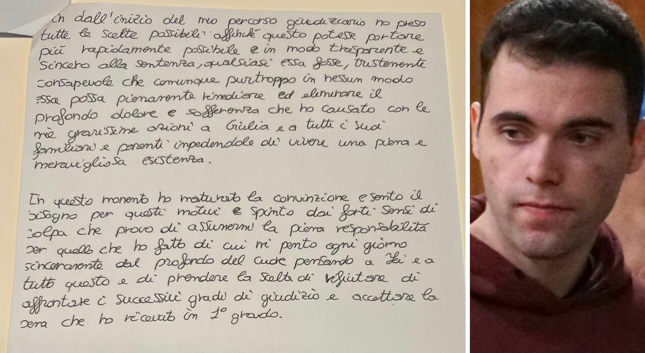 Turetta, la lettera di rinuncia all Turetta, la lettera di rinuncia all