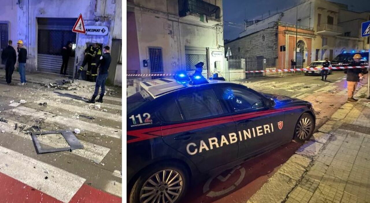 salento esplode un altro bancomat banditi in fuga col bottino