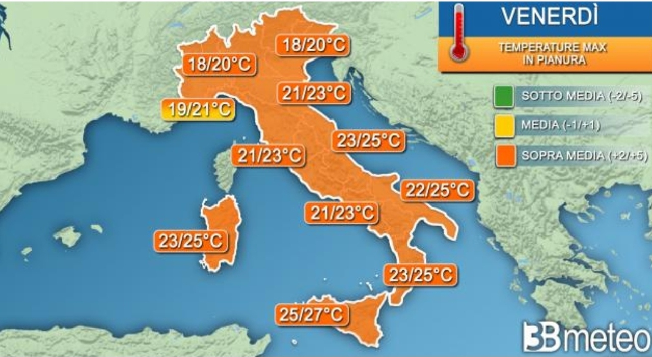 Meteo, torna il caldo: temperature in aumento anche di 10 gradi. Ecco quando, le previsioni