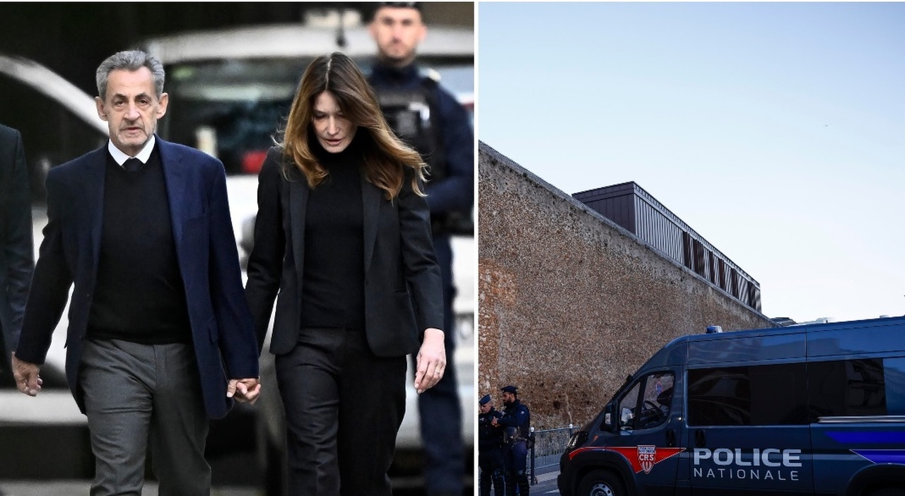 Nicolas Sarkozy entra in carcere mano nella mano con Carla Bruni: «La mia vita è un romanzo». Niente telefono, sciarpa corta e tre libri a settimana Nicolas Sarkozy entra in carcere mano nella mano con Carla Bruni: «La mia vita è un romanzo». Niente telefono, sciarpa corta e tre libri a settimana