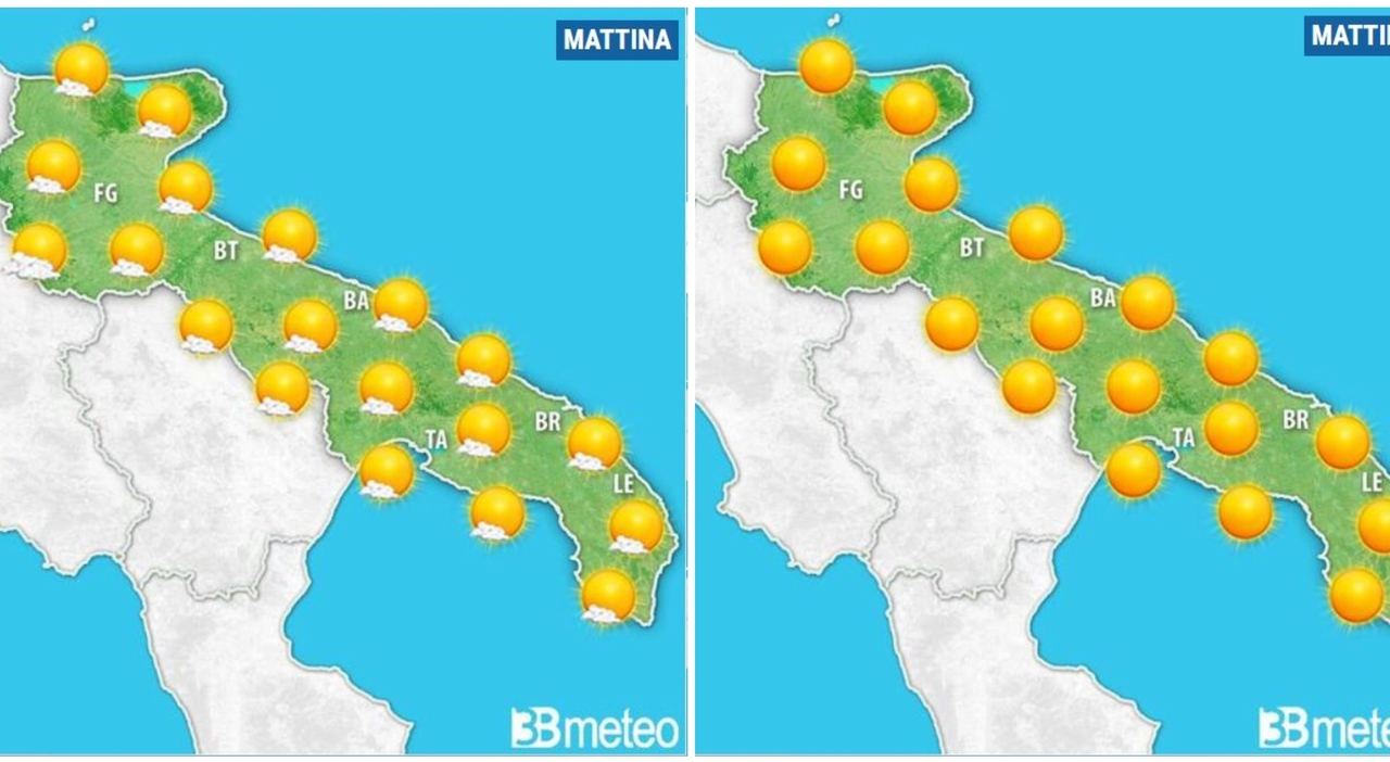Meteo Puglia: weekend di sole prolungato, ma domenica arrivano nuvole e qualche pioggia breve. Le previsioni Meteo Puglia: weekend di sole prolungato, ma domenica arrivano nuvole e qualche pioggia breve. Le previsioni