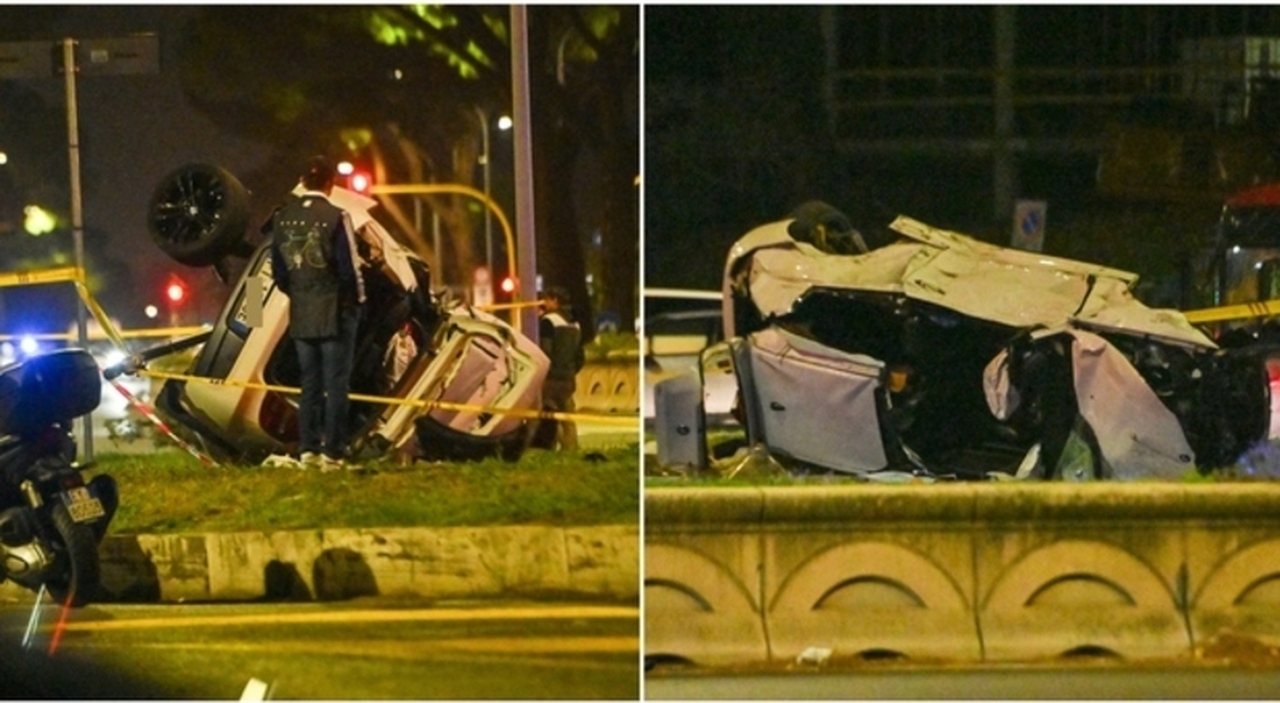 Incidente sulla Cristoforo Colombo, un morto e tre feriti. «In fuga un